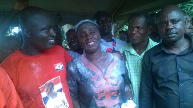 Gifty Twum-Ampofo celebrates her victory in the NPP Primaries