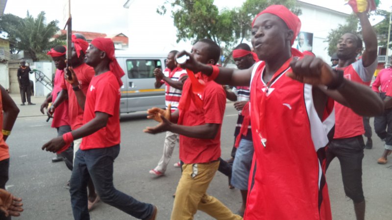 Natives of Awona on a demo