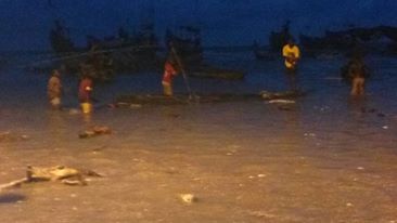 The devastating efects of the tidal waves has rendered many homeless in Akplabanya and surrounding communities in Ada
