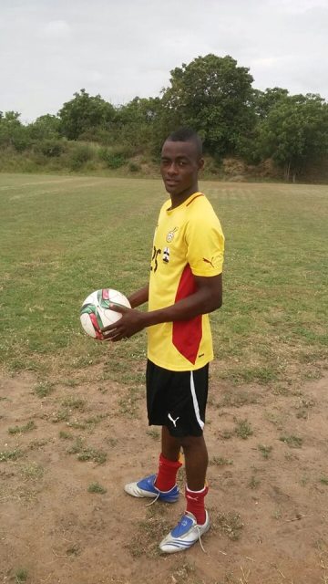 Ghana international: Adebayor fully clad in national team colours at the Black Satellites camp