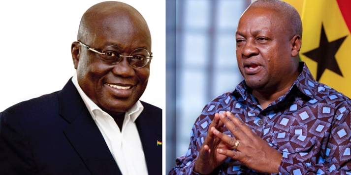Mahama vrs Akufo Addo