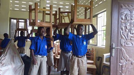 Tamatoku Basic school chair donation