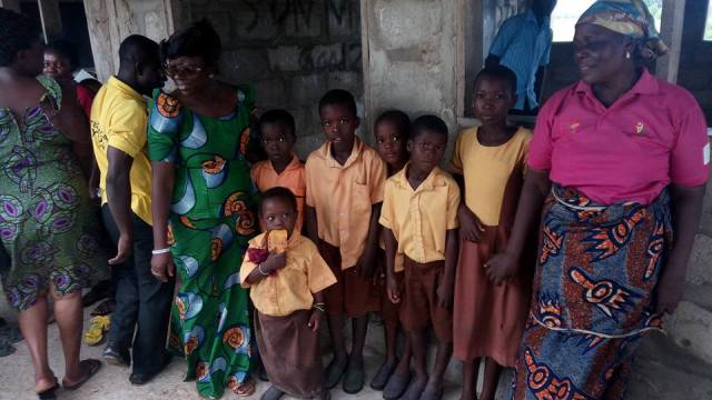 National Youth Authority distribute footwears to Ada school children5