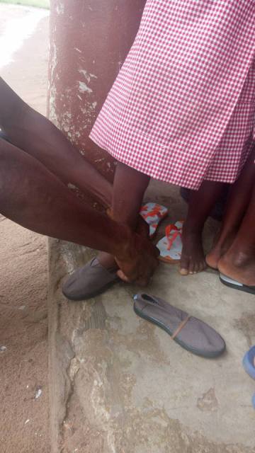 National Youth Authority distribute footwears to Ada school children7