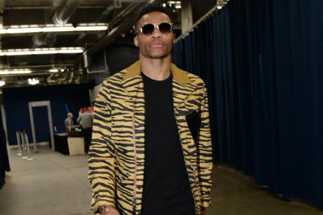Russel WestBrook of the Oklahoma City Thunder