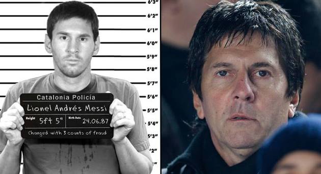 Messi was charged along with his dad who handles all of the Barcelona star's deals