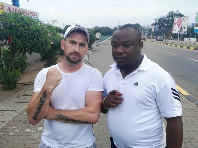 Adam Taylor and Gh Bosslink CEO, Collins Bio Donkor