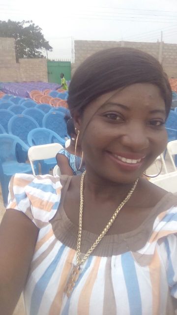 Louisa Atta Akpoto - our reporter in full regalia