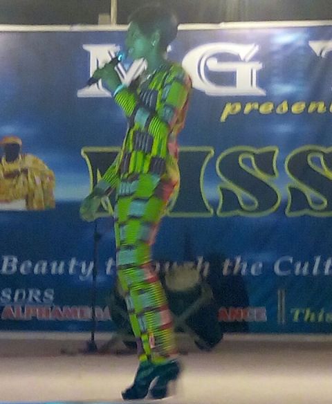 Another contestant on stage