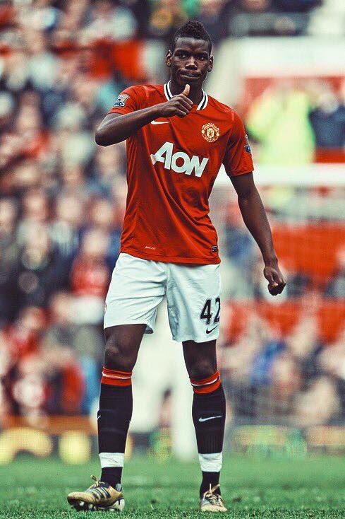 Paul Pogba during his first Man United spell