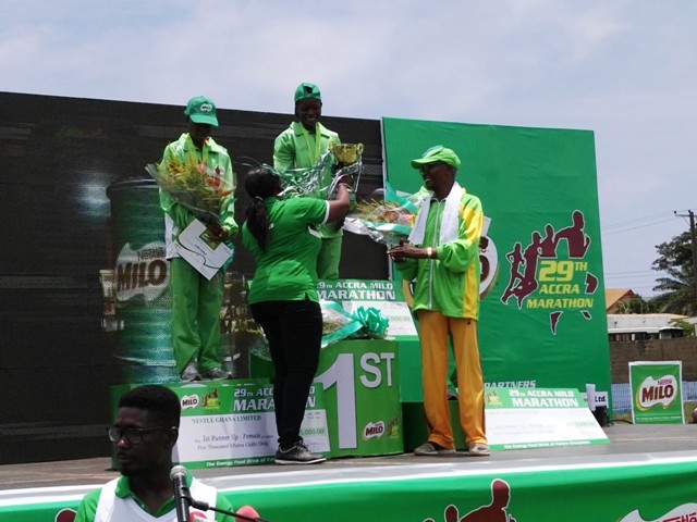 Accra Milo Marathon 3016 female champion, Elizabeth Azuri