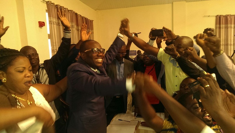 Kwesi Nyantakyi is celebrating his election to the FIFA Executive Committee