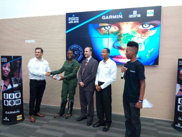 A participant at the launch get lucky and wins one of Garmin health watches