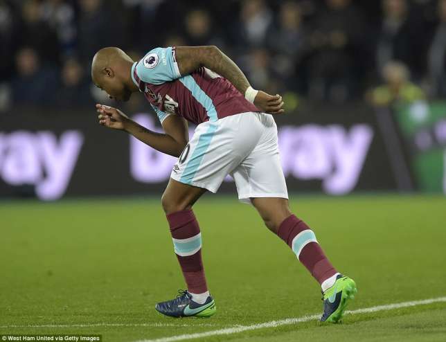Dede is back ; The Ghana international made an appearance for West Ham on Wednesday night against Chelsea following weeks of injury he sustained on club debut against same opponents