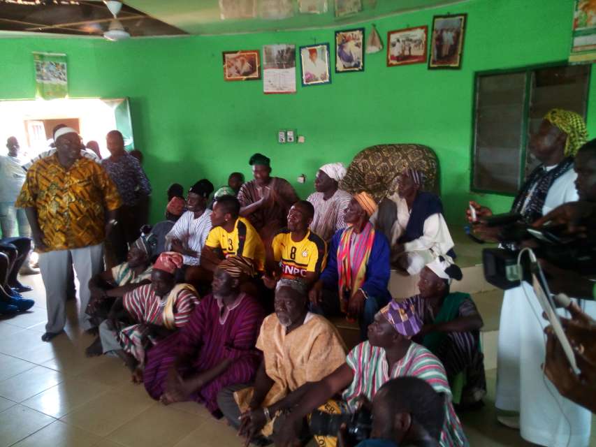 Black stars players visted chiefs in Tamale to receive their blesings ahead of the 2018 World Cup qualifier against Uganda