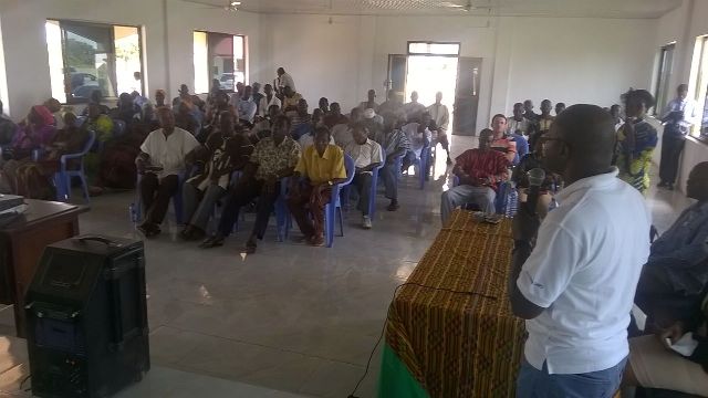 The meeting took place at the Ada West District hall in Sege