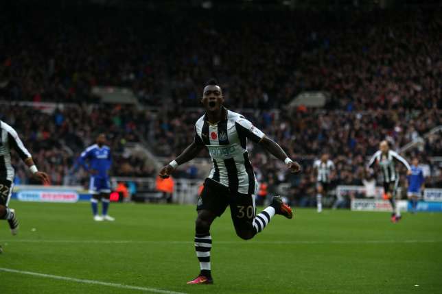Delight - Atsu opened the scoring for Newcastle after just three minutes