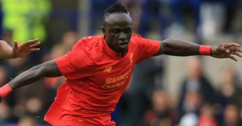 Liverpool's Sadio Mane in action against Tranmere Rovers during the pre-season match at Prenton Park, Birkenhead. PRESS ASSOCIATION Photo. Picture date: Friday July 8, 2016. See PA story SOCCER Tranmere. Photo credit should read: Nigel French/PA Wire. RESTRICTIONS: EDITORIAL USE ONLY. No use with unauthorised audio, video, data, fixture lists, club/league logos or "live" services. Online in-match use limited to 45 images, no video emulation. No use in betting, games or single club/league/player publications