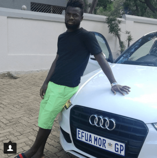 Bernard Morrison previously posted this photo of himself and the car on social media