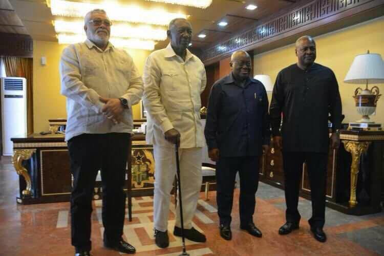 President meets former presidents