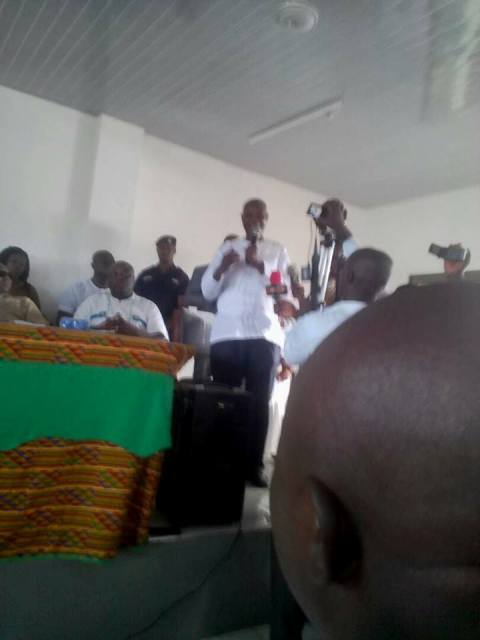 A L Akrofi delivers maiden speech to thank assemblymembers following his confirmation as DCE for Sege