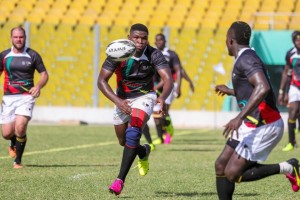 Ghana rugby team action