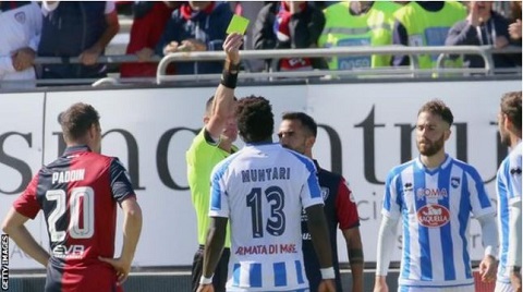 Muntari booked in racism row