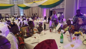 Nene Abram Kabu Akuaku II seated at the event