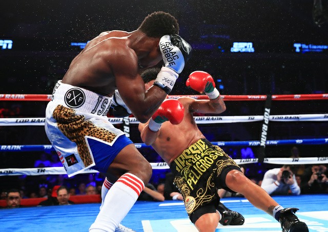 Dogboe dropped Magdaleno three times on the way to the round 11 TKO victory