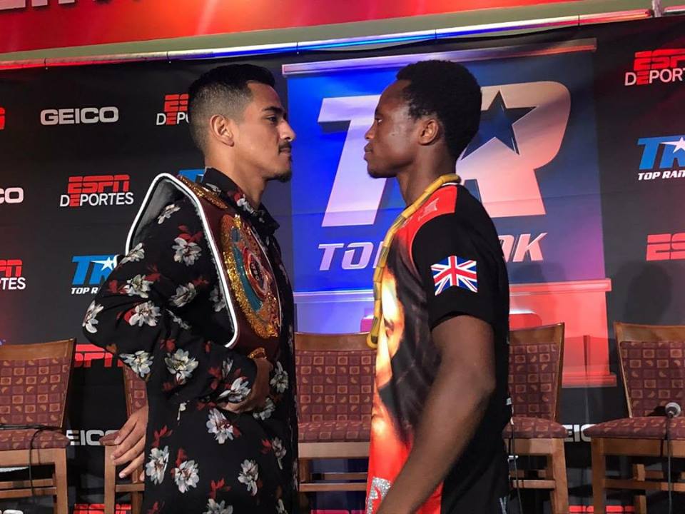 Face to face, eye ball to eye ball - Dogboe and Magdaleno size each other up