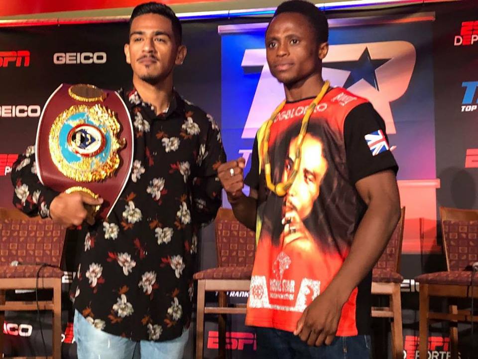 Isaac Dogboe and Jesse Magdaleno face off before their clash in Philly on Saturday night, April 28, 2018
