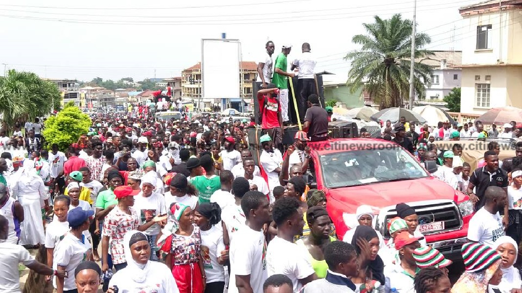 John Mahama - The former President led the NDC Unity Walk in Kumasi on Saturday