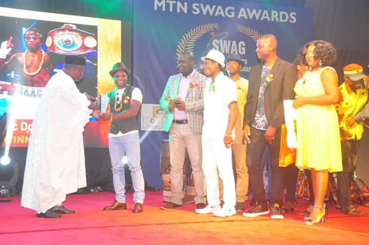 Dogboe receives the top award at the Ghana Sports Writers Awards last night