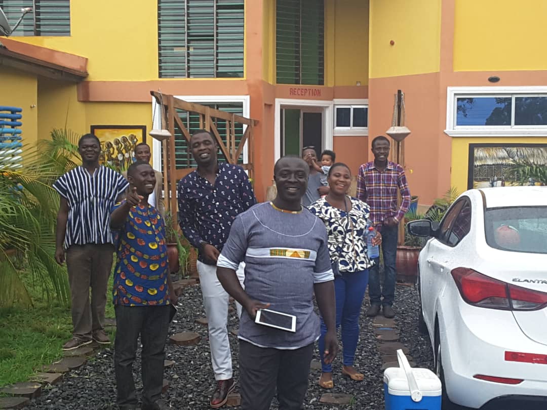 Some members of the 2001 Adasco graduate class who showed up to pay homage to their former school