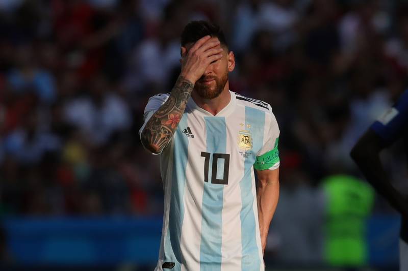 Messi dejected