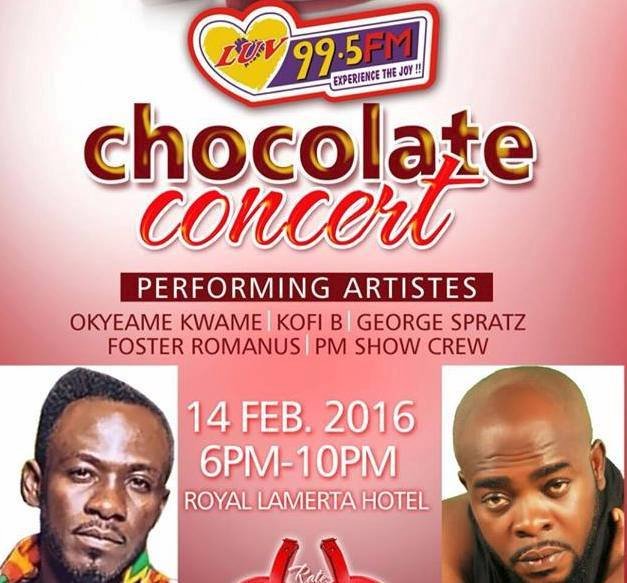 Okyeame Kwame, Kofi B & others showcase love on Val’s Day at Luv FM Chocolate Concert