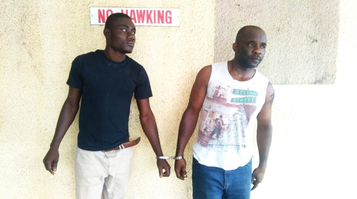 Two arrested for snatching policeman’s money