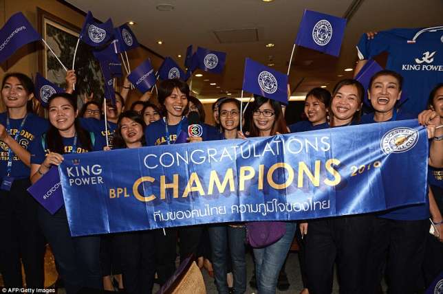 Amartey and Leicester take Premier League title celebration to Thailand