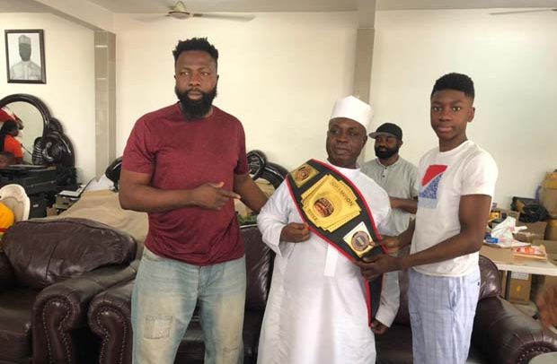 Young US based Ghanaian boxer honours Alhaji Inusah