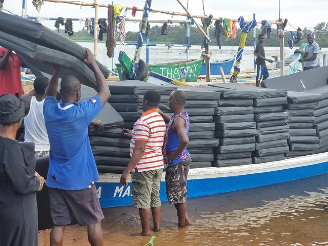 Ada East MP Doyoe Cudjoe donates items to tidal waves victims